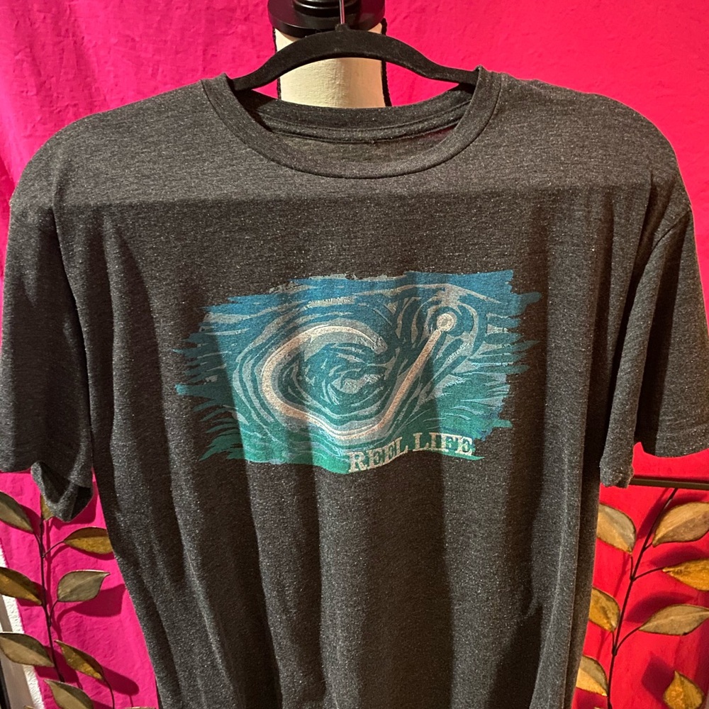 🖤Reel Life Men’s T-shirt Size Large - Picture 4 of 7